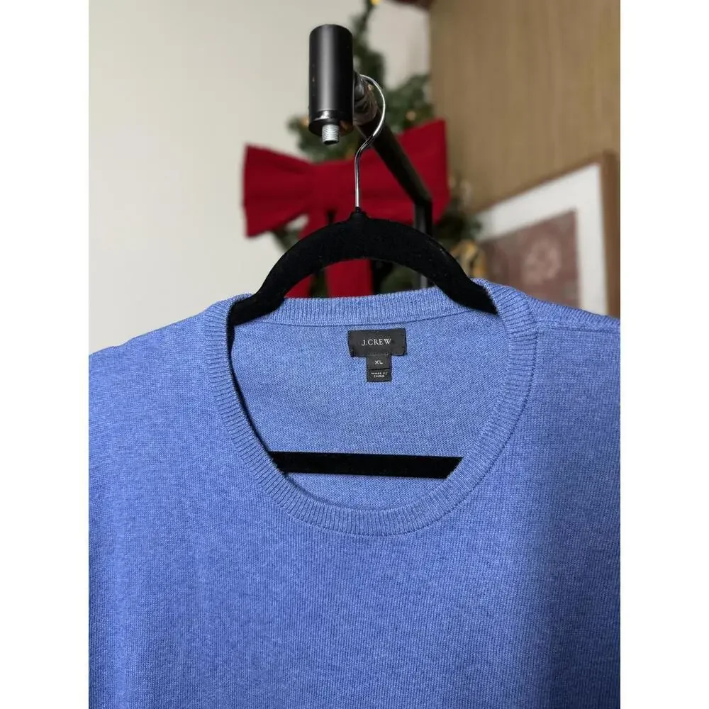 J.Crew Men's Blue Crew Neck Sweater